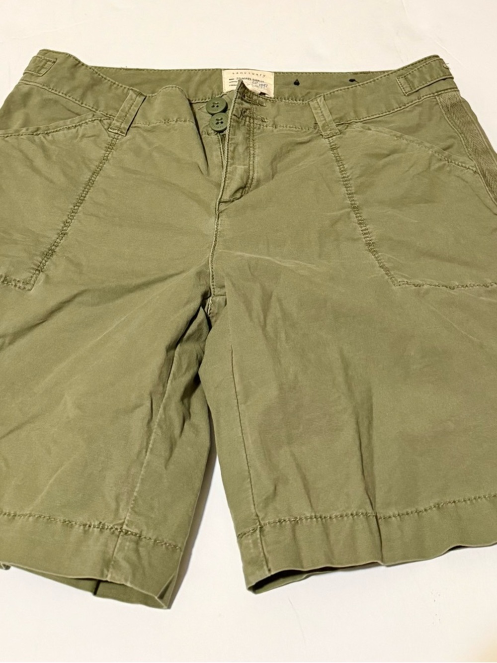 Sanctuary Olive Green Flat-Front Women's Shorts
